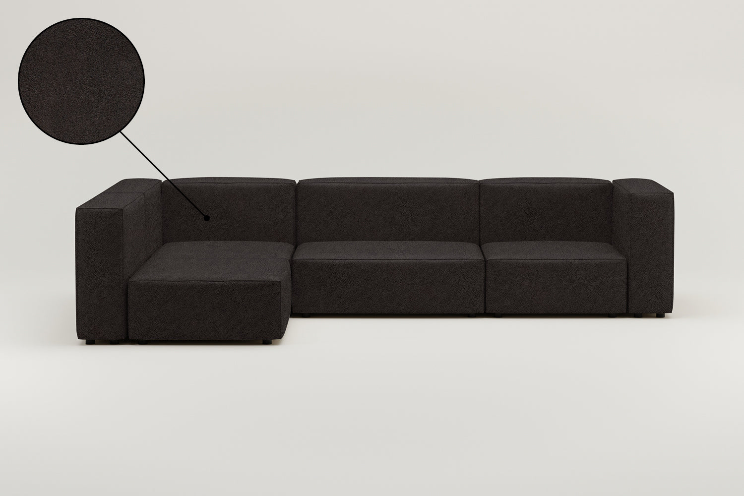 Stoffen bekleding - Modulaire hoekbank XL