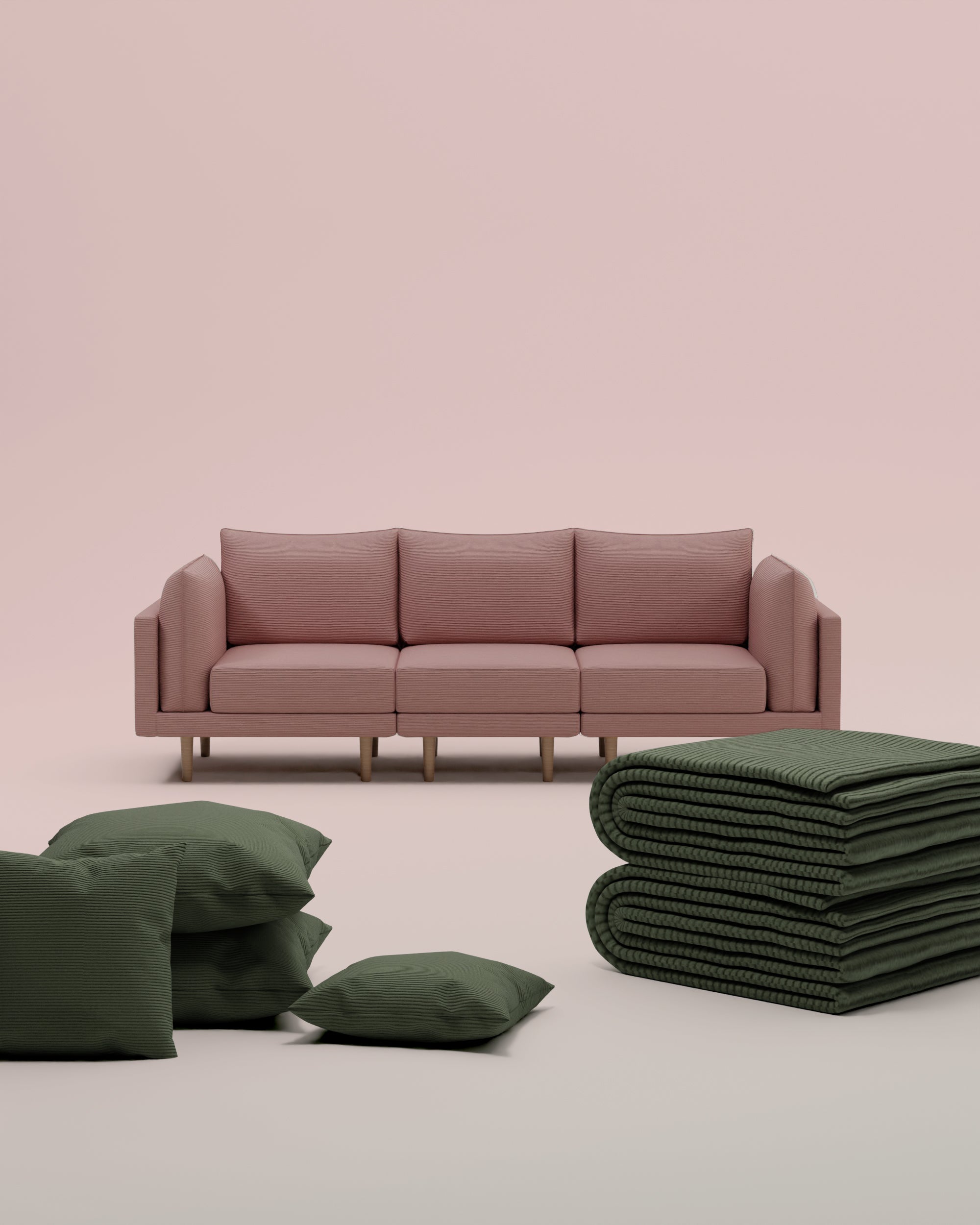 3 in 1 set Modulaire bank Donna 3-zits met slaapfunctie