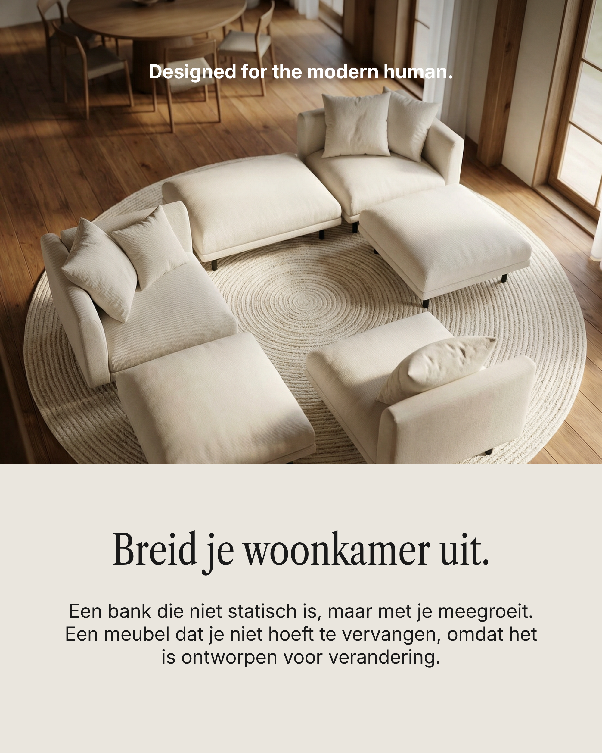 Modulaire Bank Aera 2-Zits