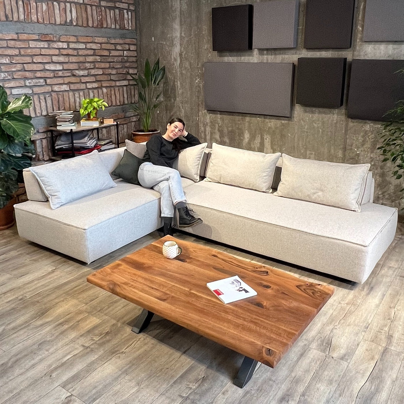 Stoffbezug - Modulares Sofa Louis L