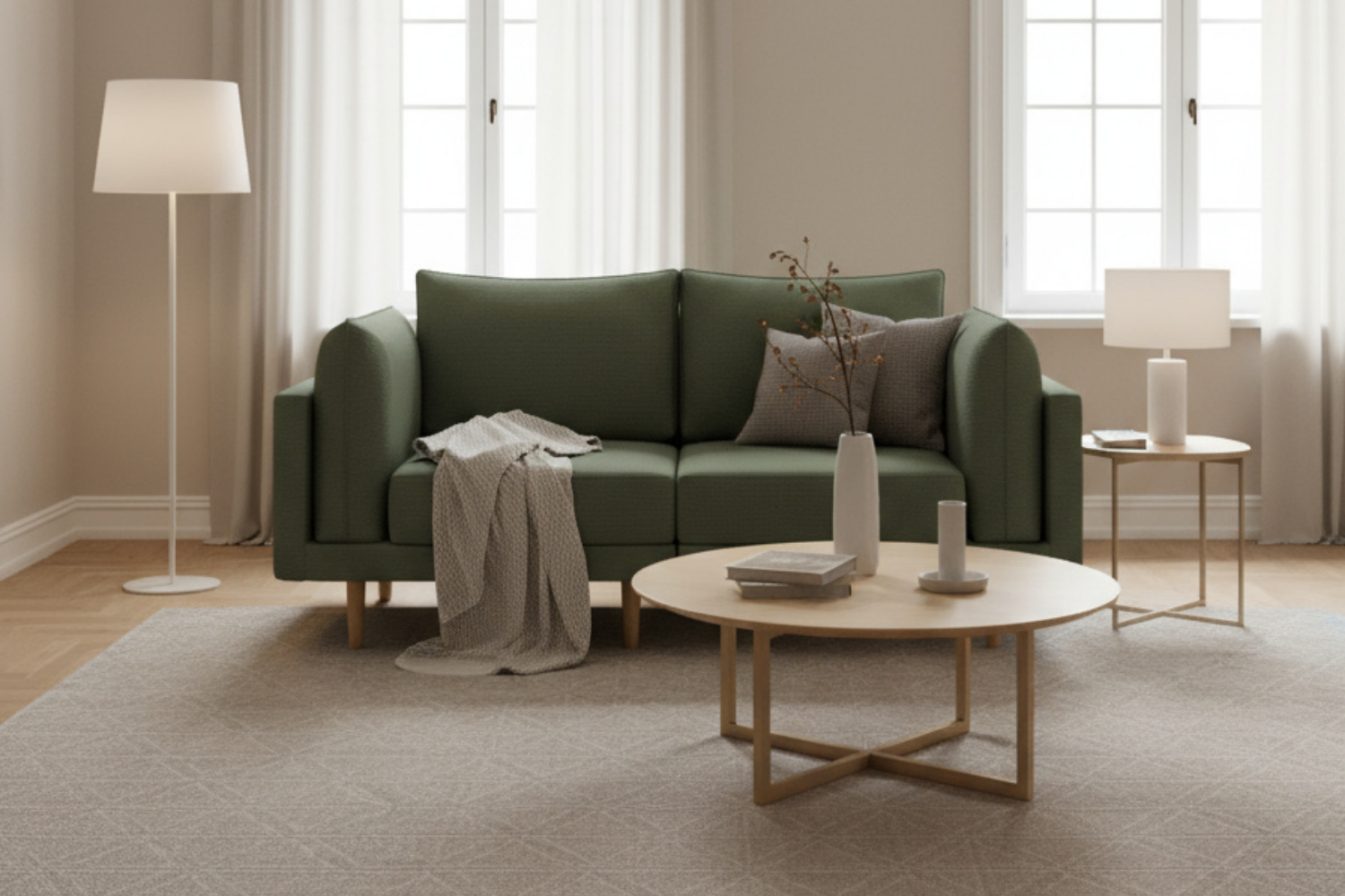 Modulaire sofa Donna 2-zits met slaapfunctie