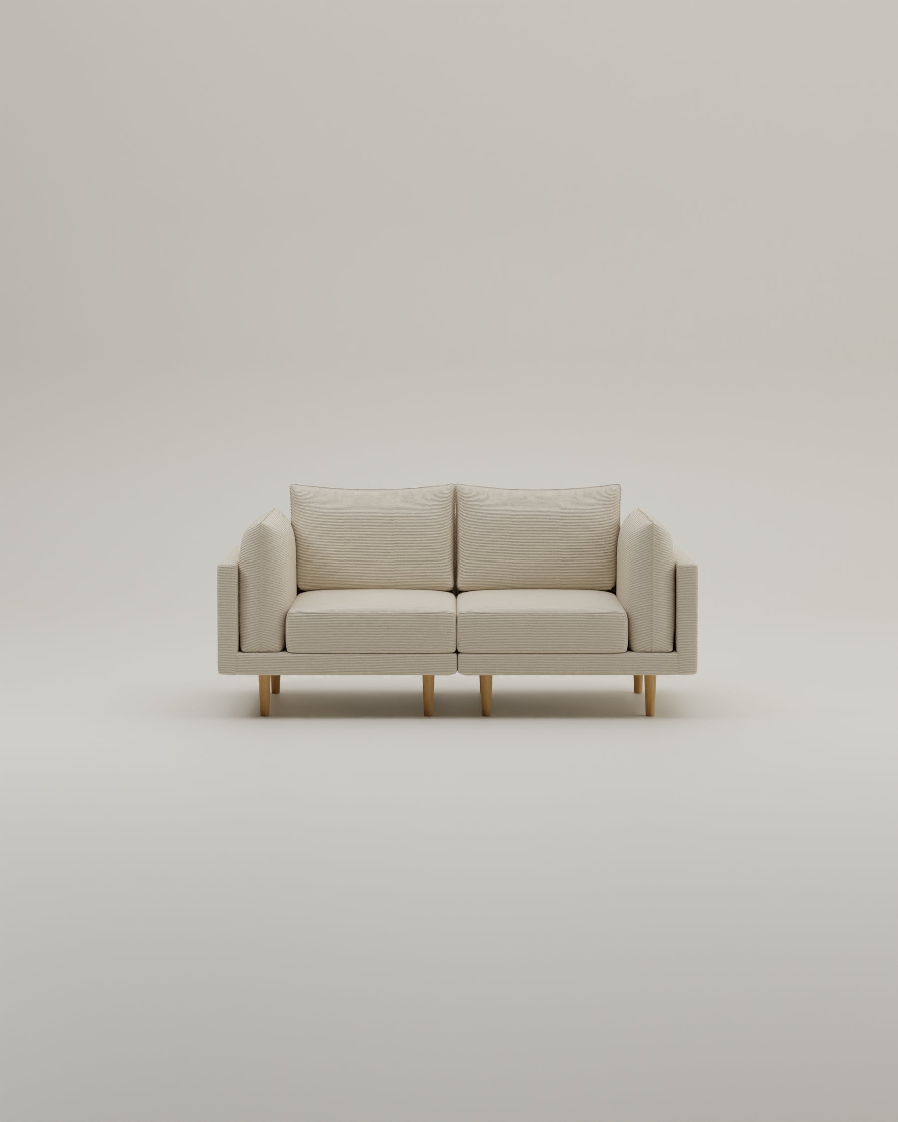 Stoffen bekleding - Donna 2-zits modulaire bank