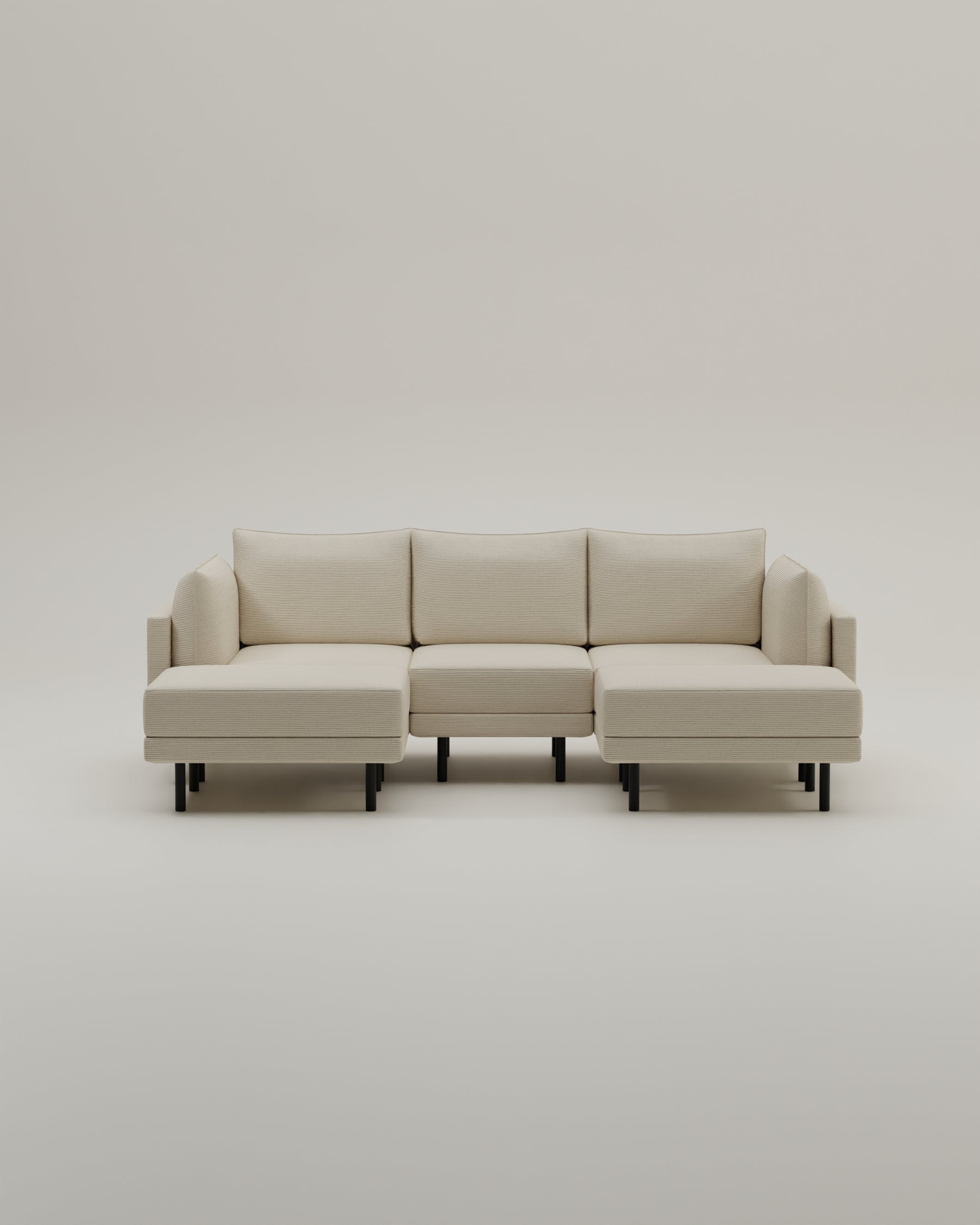 Stoffen bekleding - Donna U-vormige modulaire bank