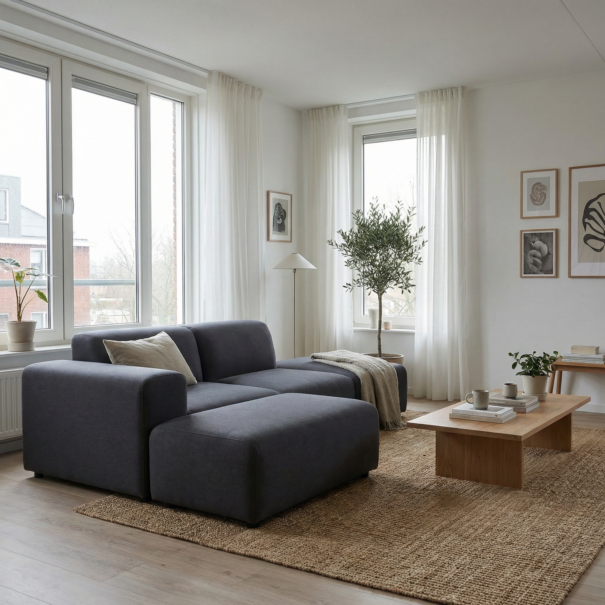 Dutch Modular corner sofa Nina 4-seater with sleeping function