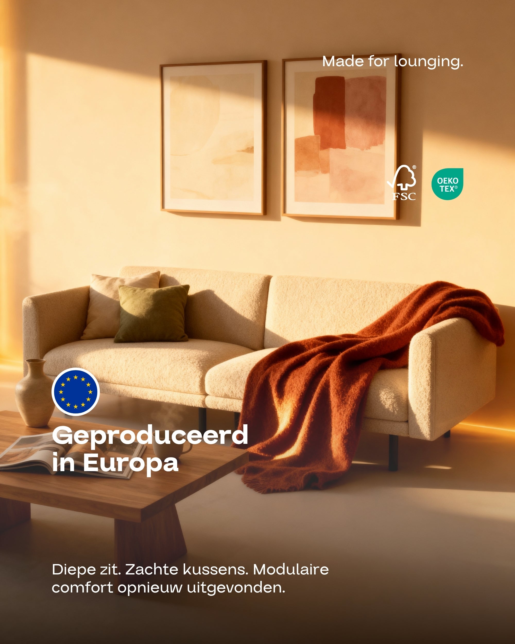 Stoffen bekleding - Modulaire bank Aera 2.5-zits