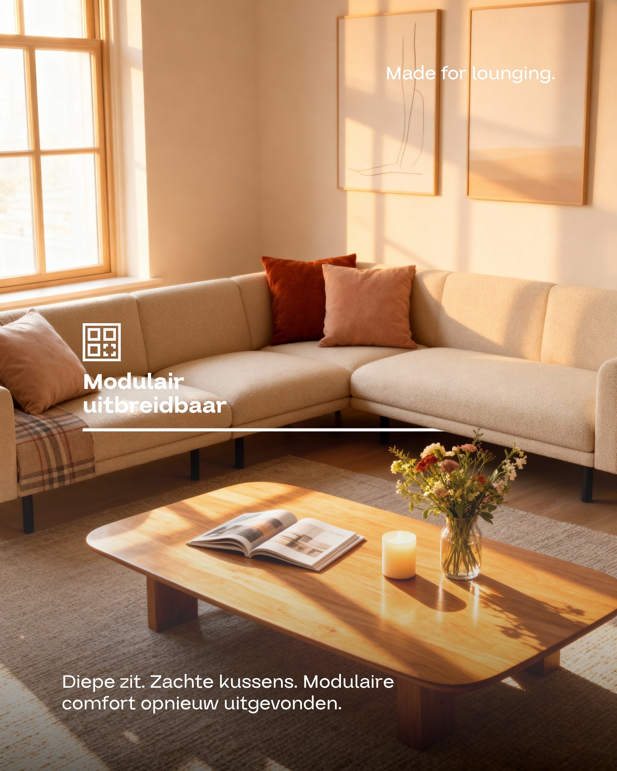 Modulaire bank Aera hoekbank XL