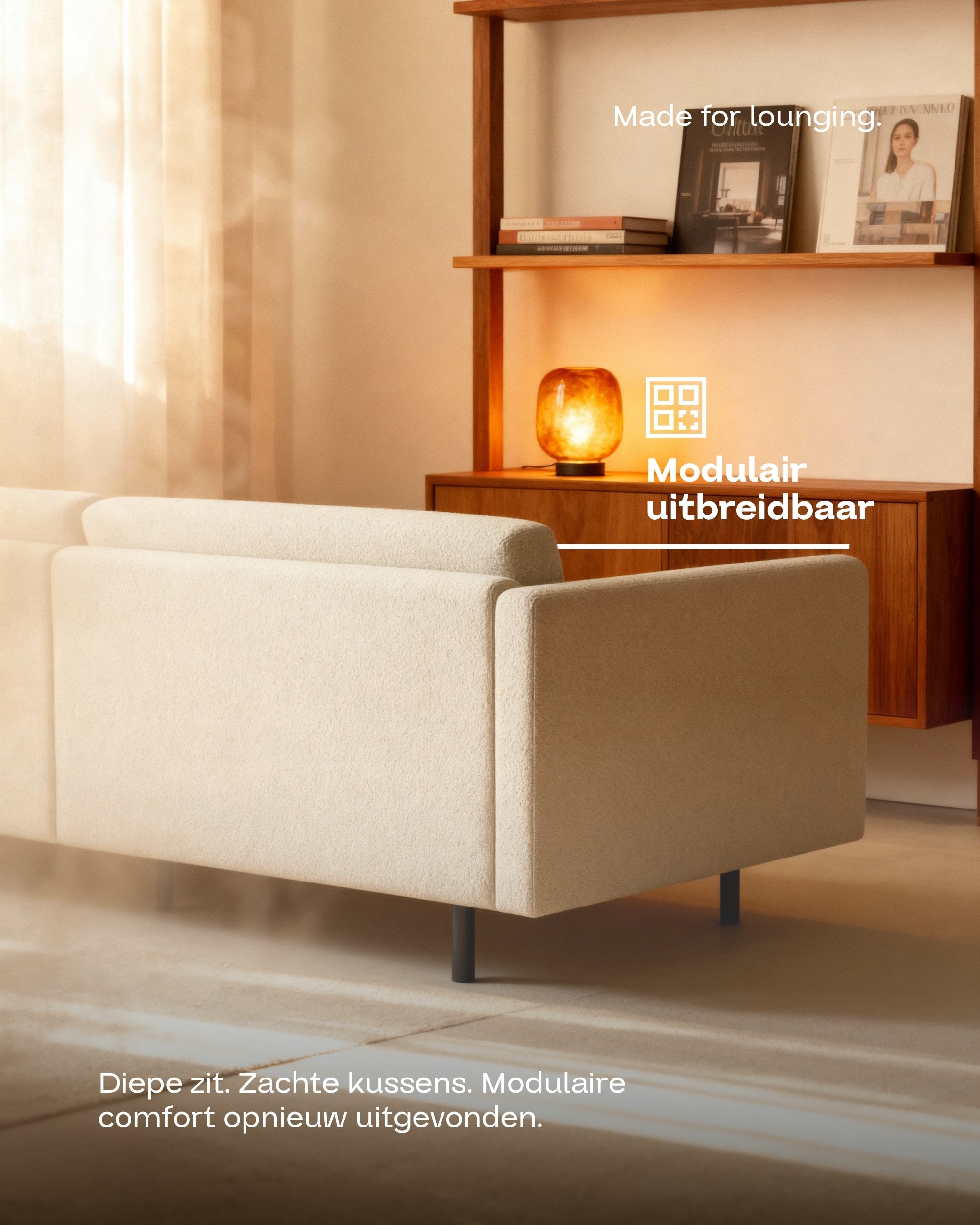 Modular sofa Aera 2.5-seater