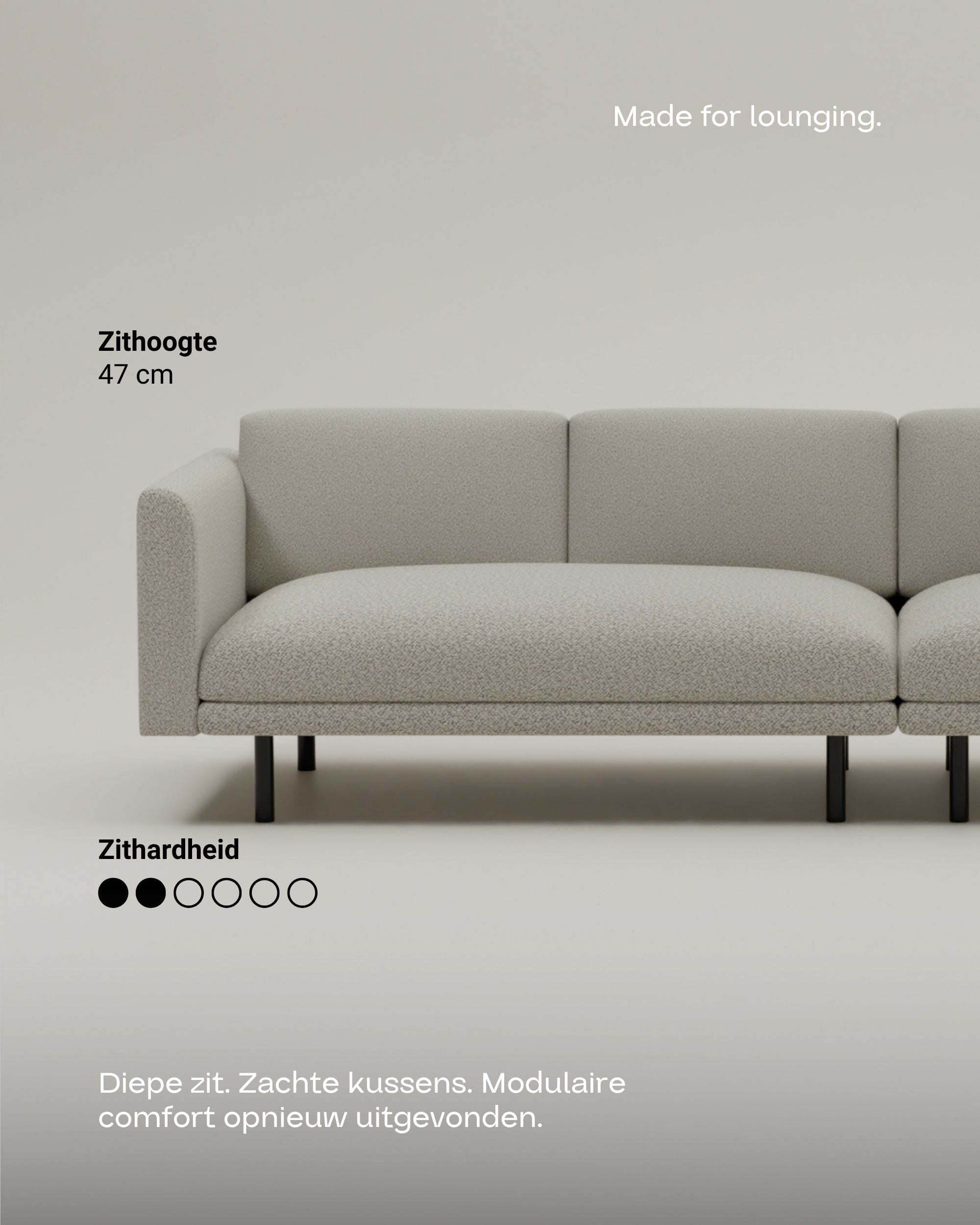 Modular sofa Aera 3-seater