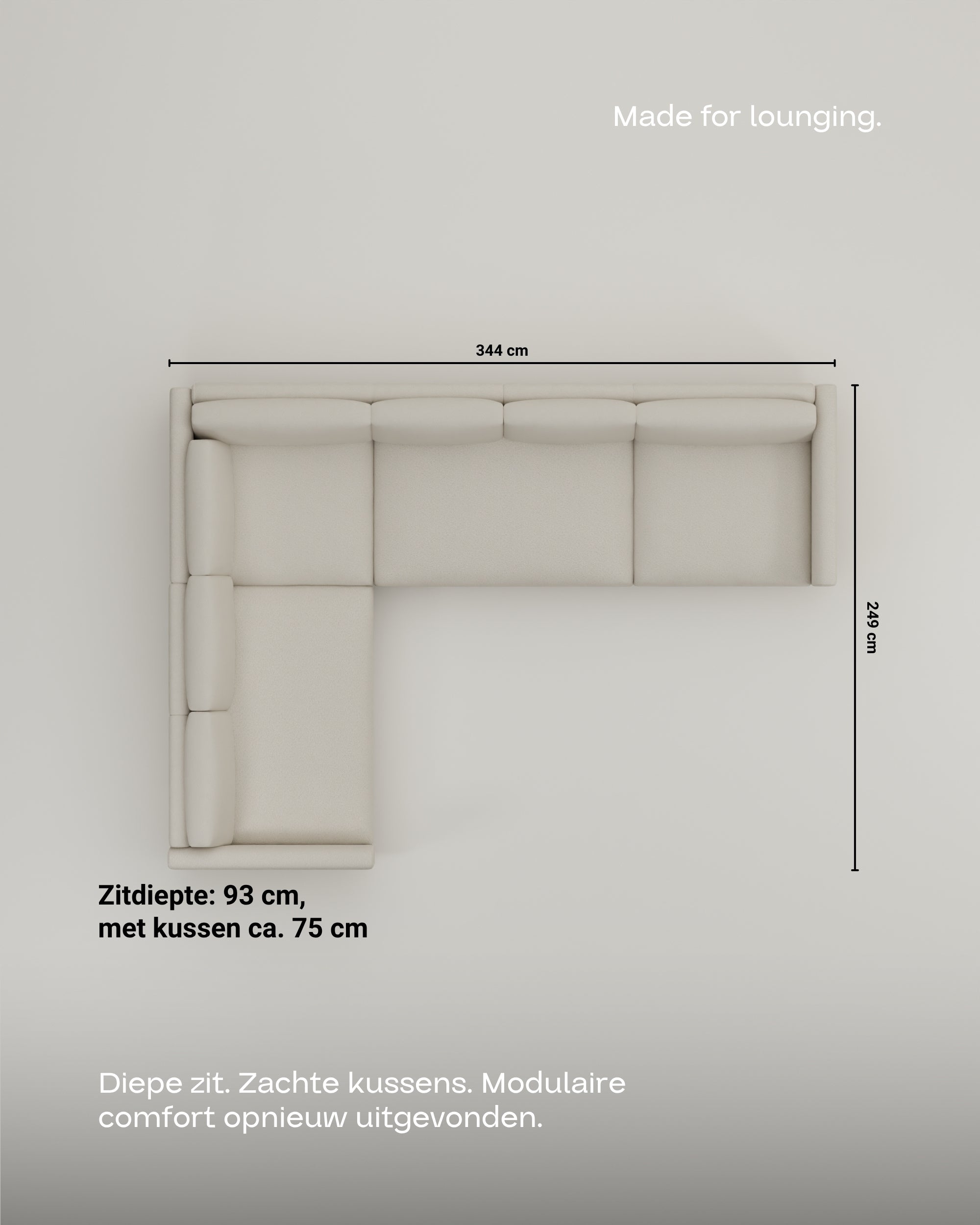Modulaire bank Aera hoekbank XL