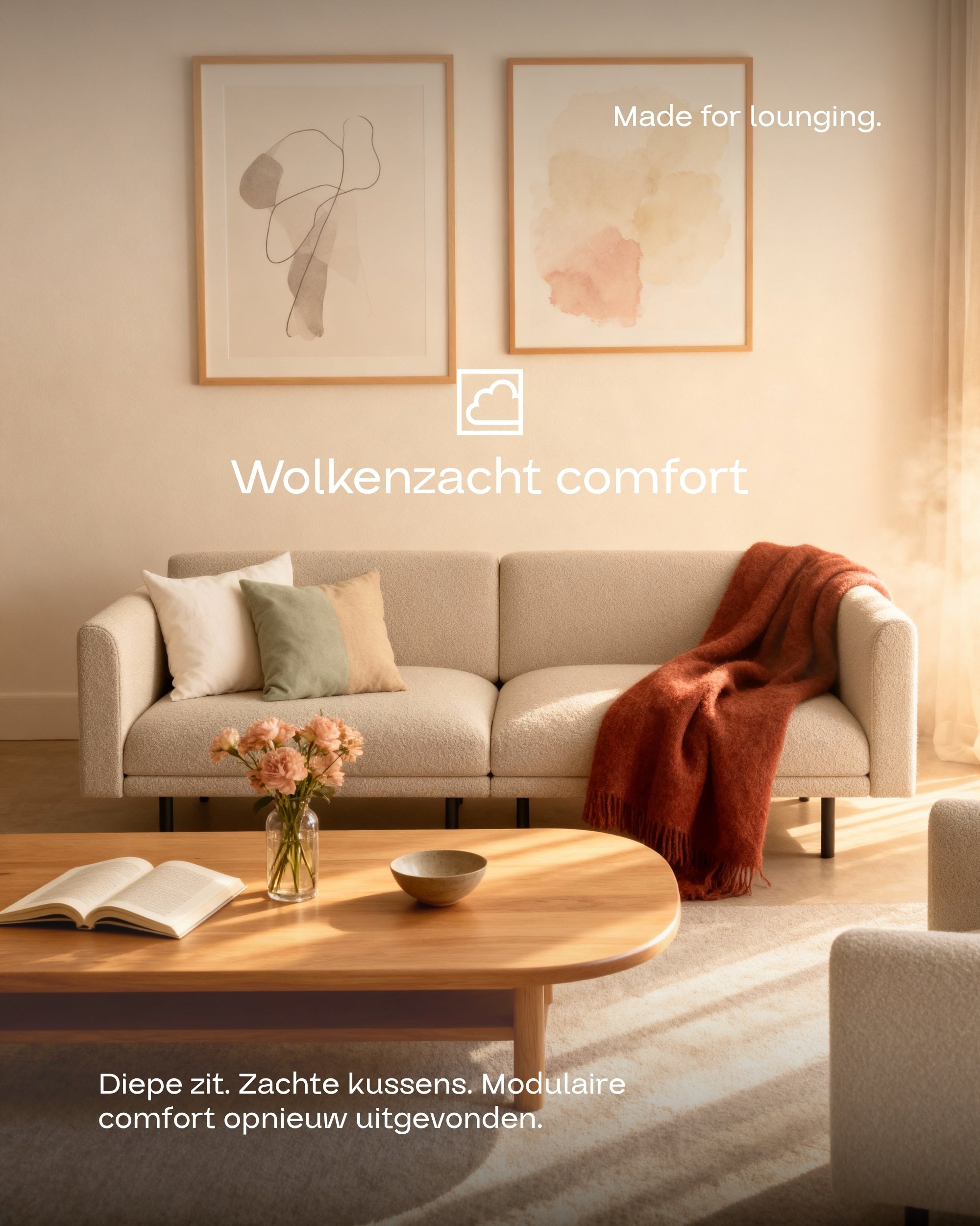 Stoffen bekleding - Modulaire bank Aera 2.5-zits