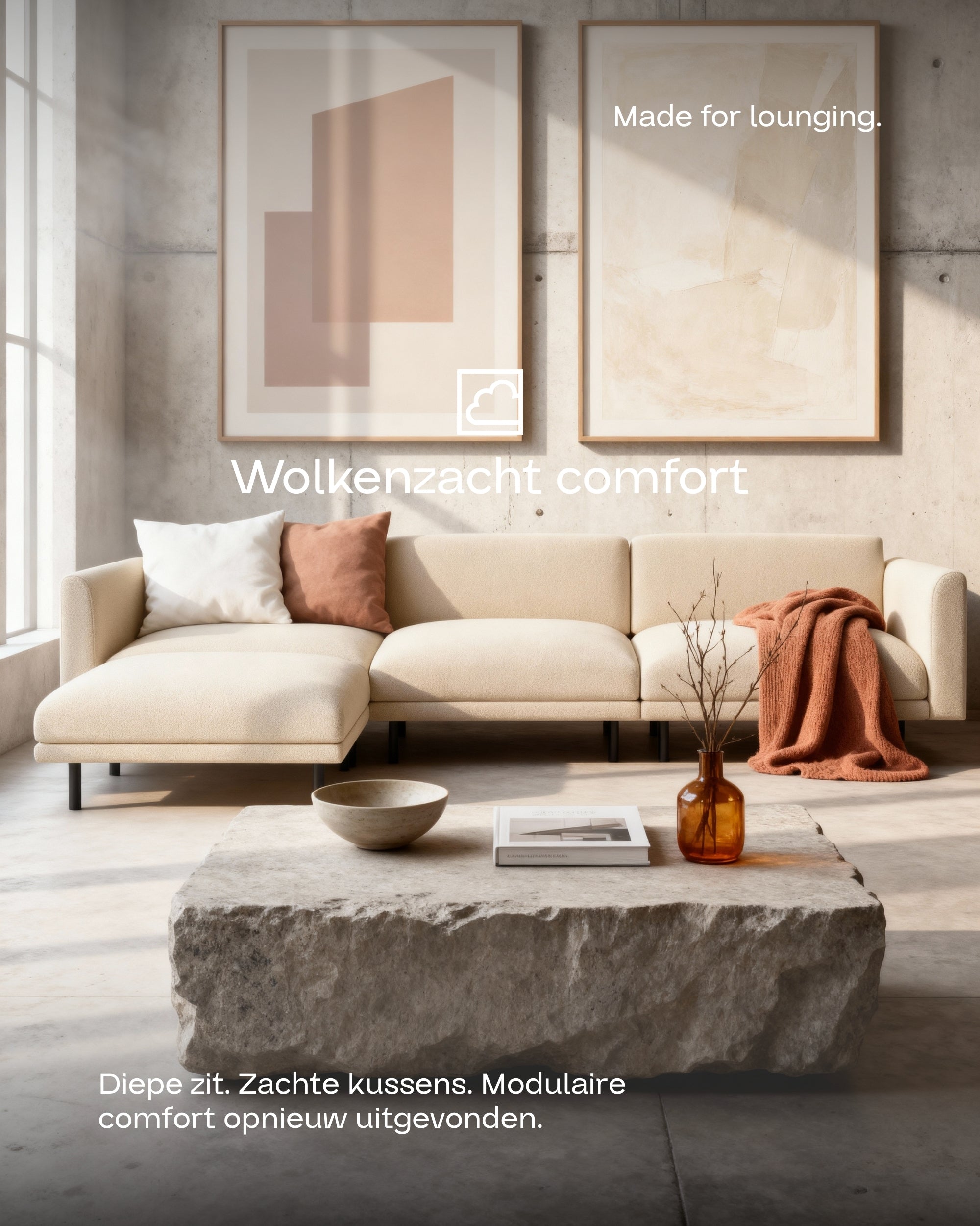 Stoffen bekleding - Modulaire bank Aera Hoekbank