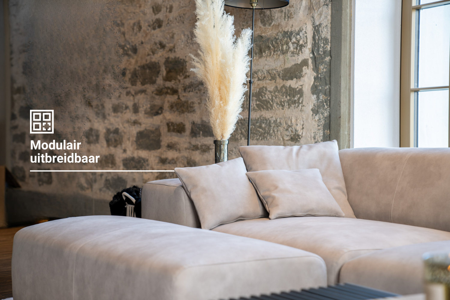 Modulaire bank Nina 2-zits met slaapfunctie