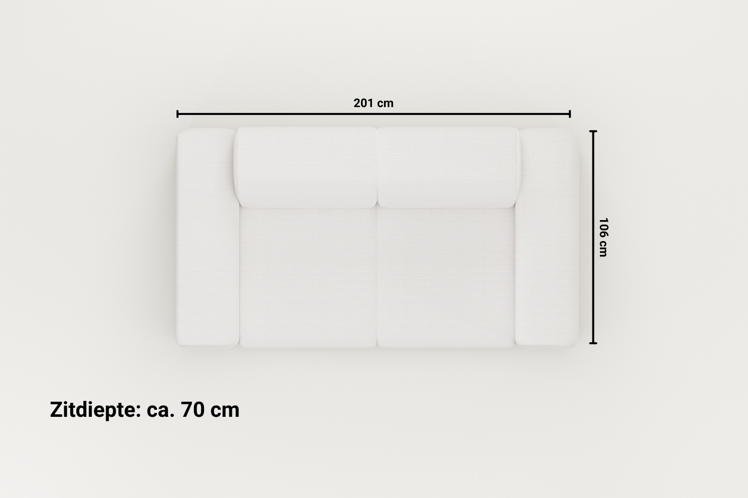 Modulaire Bank Nina 2-Zits