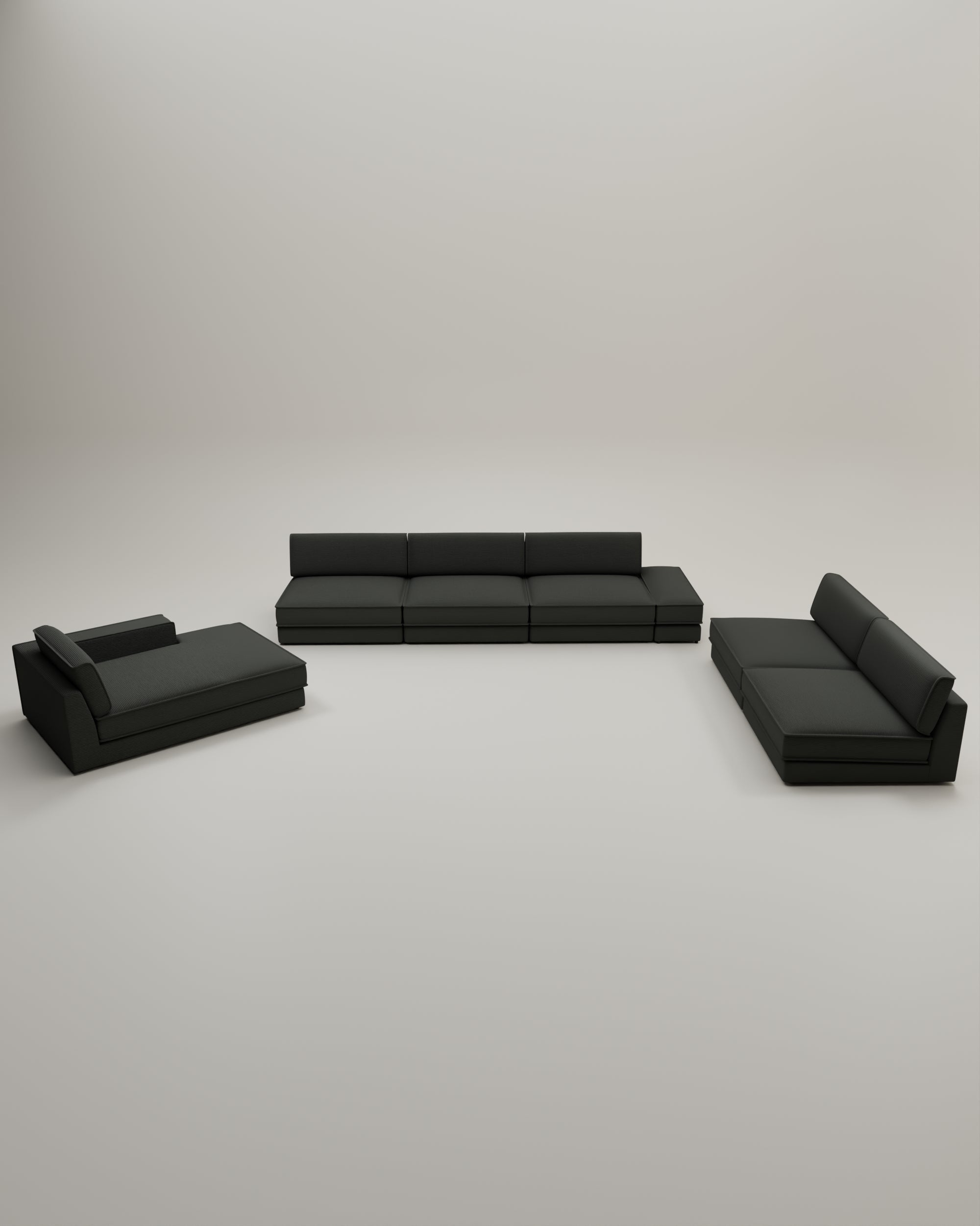 Modulaire Bank Terra In U-Vorm Bankstel Met Slaapfunctie