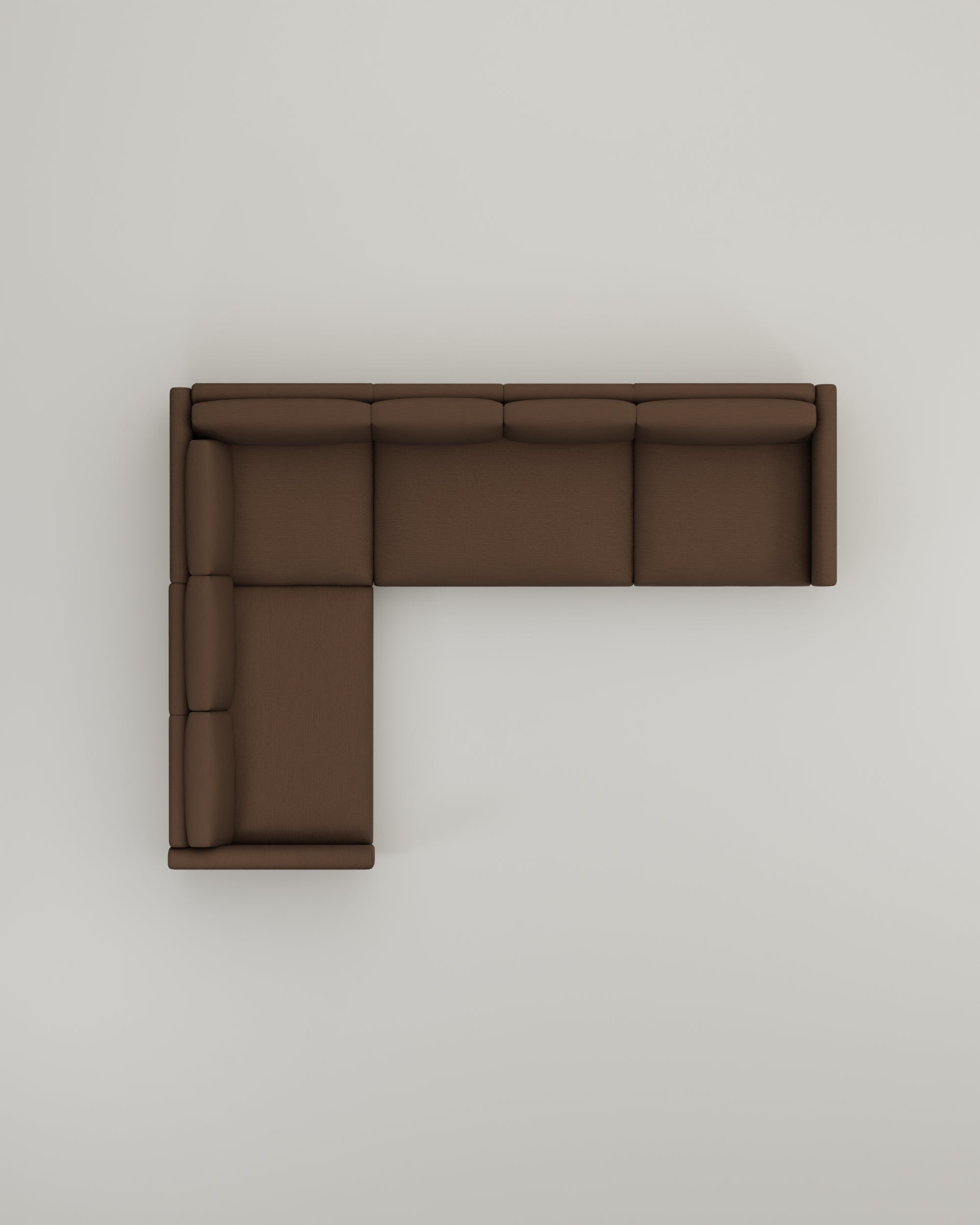 Brown-Cord / Metalen poot 18cm image 2