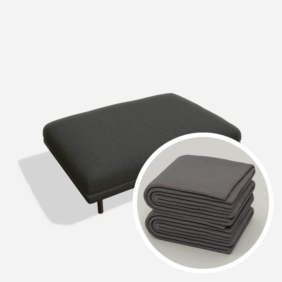 Stoffbezug - Aera S5 – Cord / Anthrazit