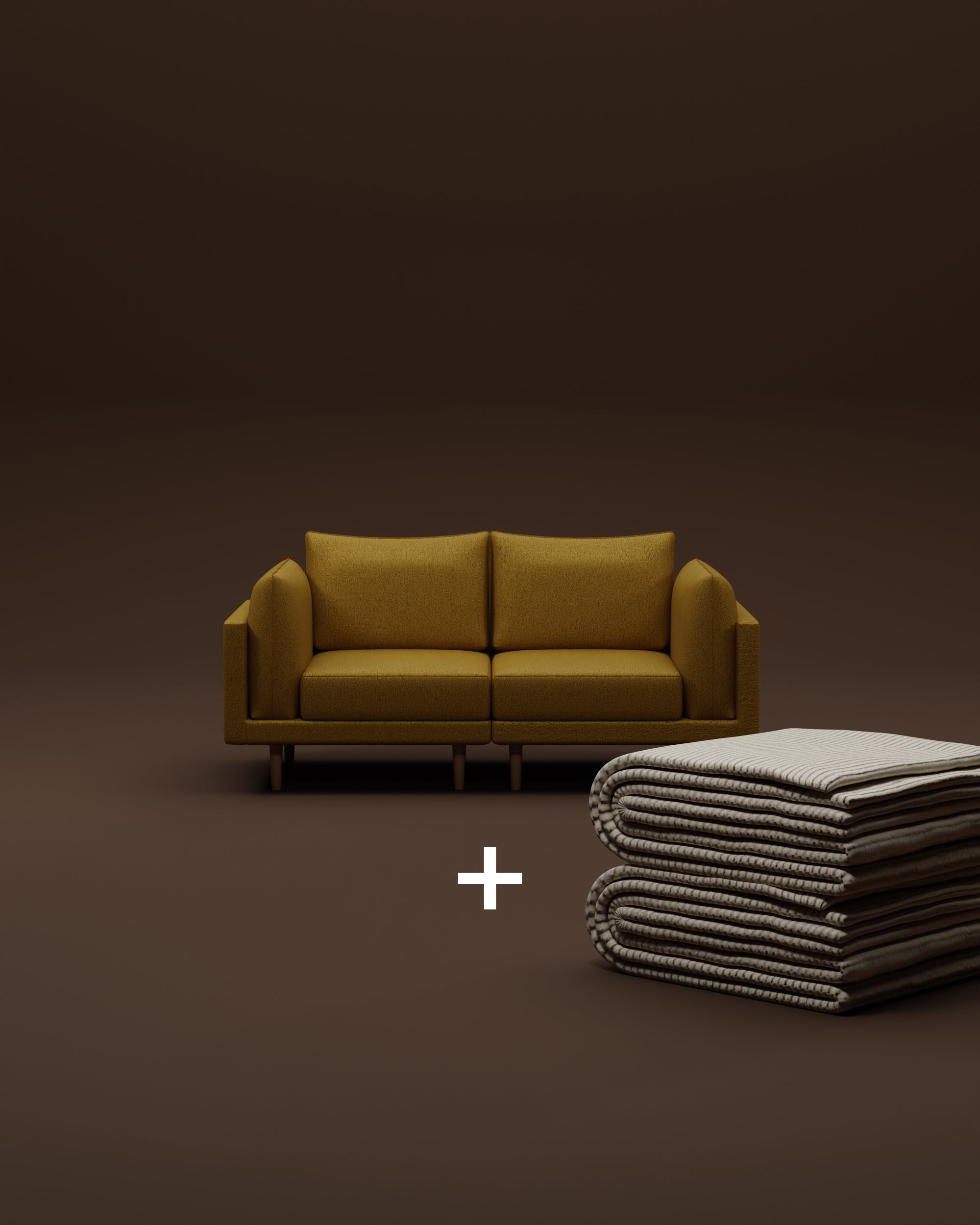 Modulaire bank Donna 2-zits met slaapfunctie