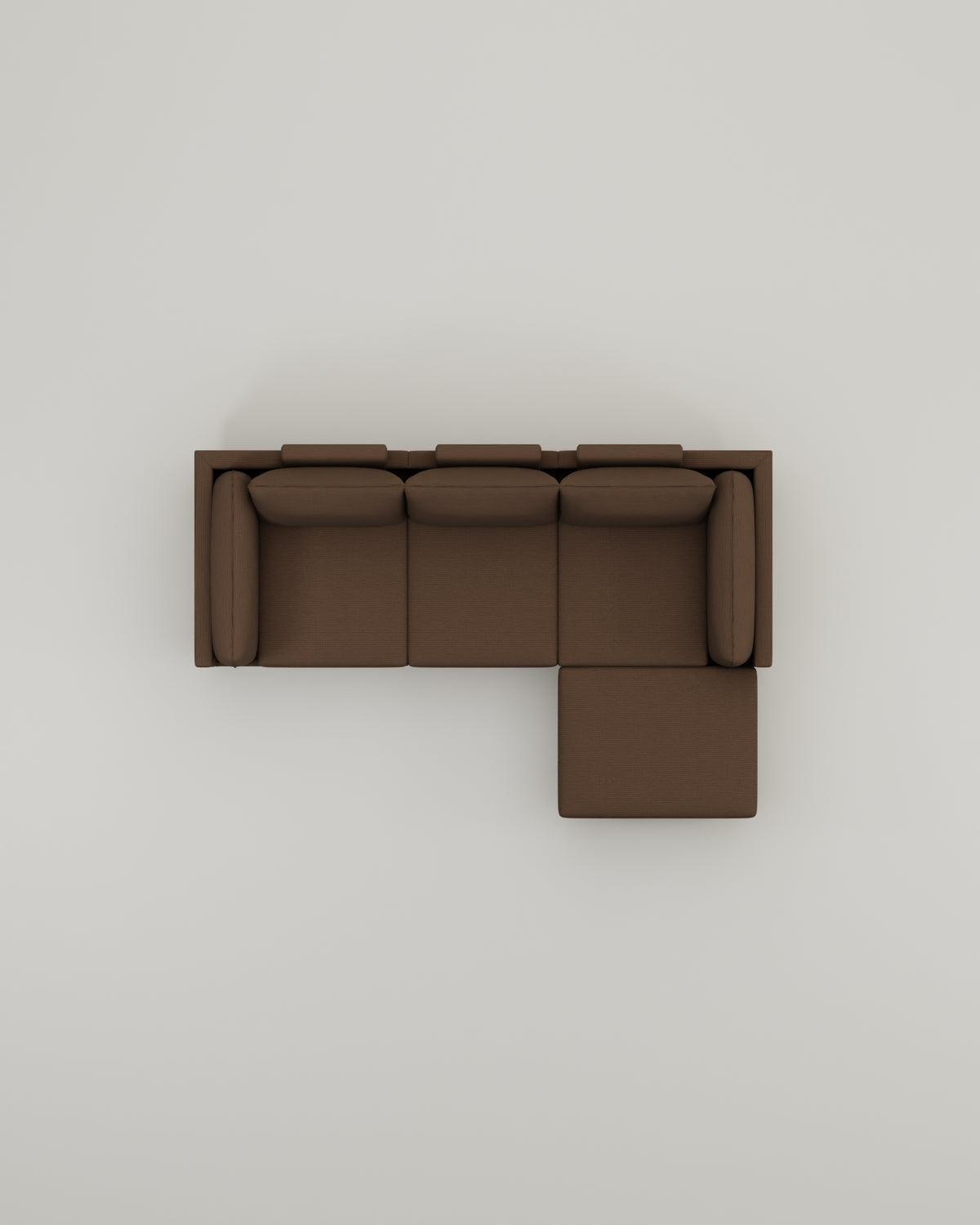 Brown-Cord / Metalen poot 18cm image 2