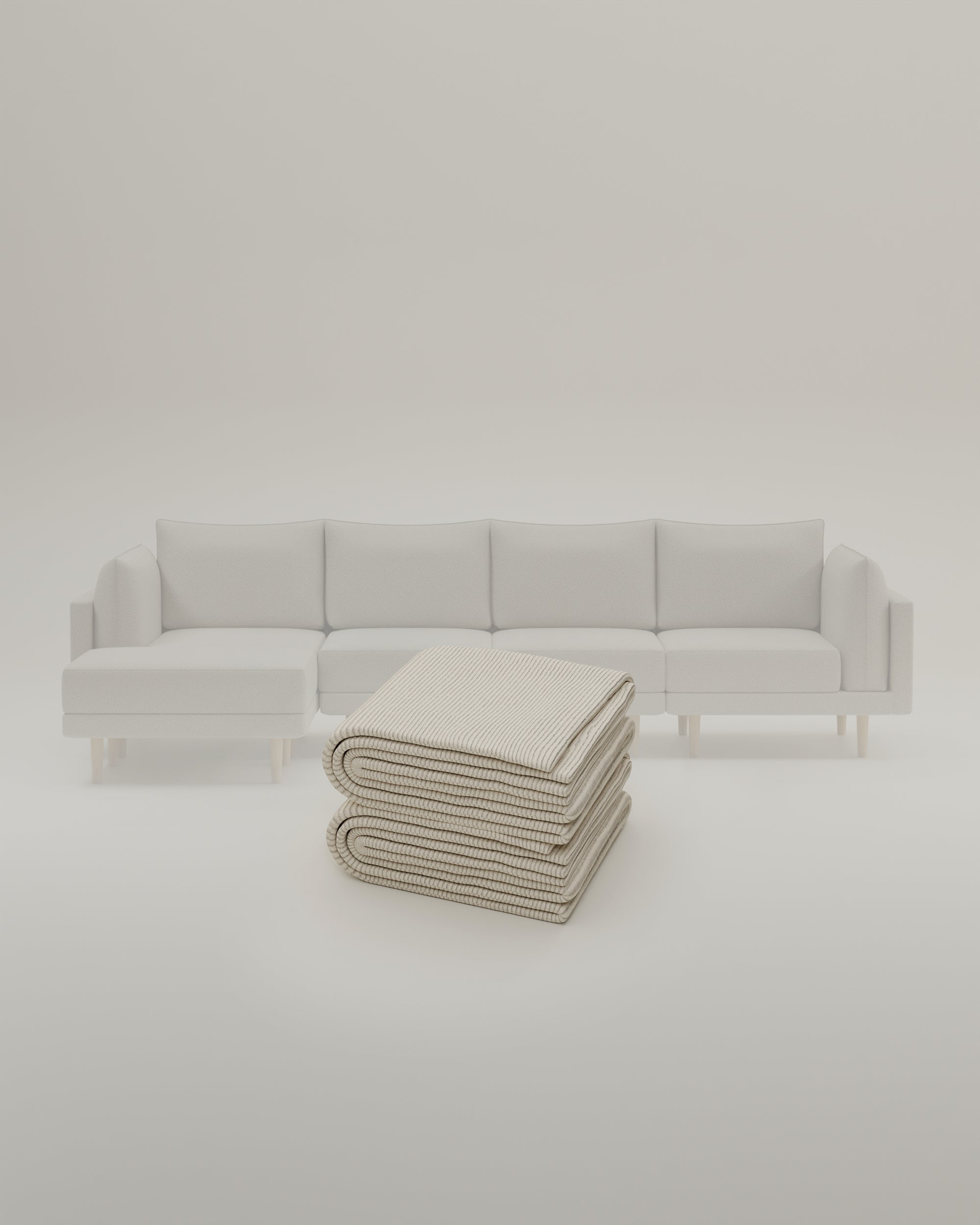 Stoffen bekleding - Modulaire bank Donna hoekbank XL