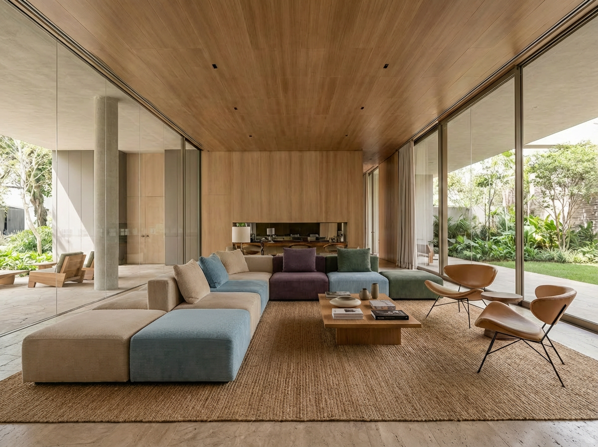 Modulaire bank Harvey 3-zits met slaapfunctie