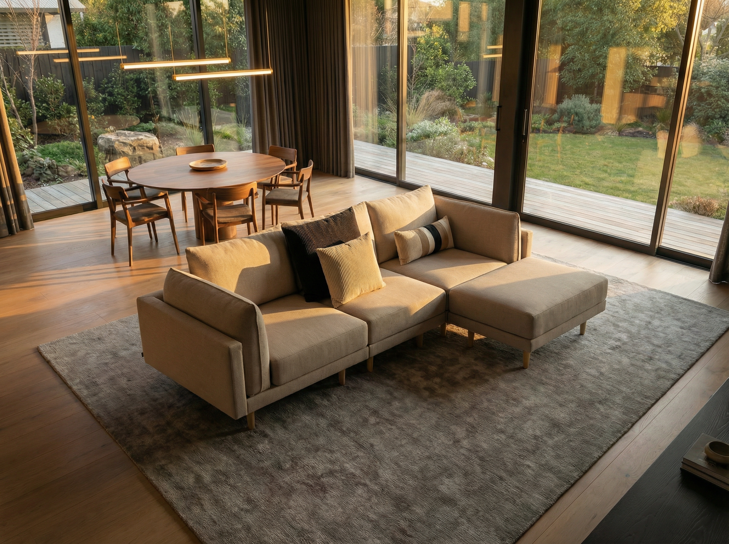 Modular corner sofa Donna XL with sleeping function