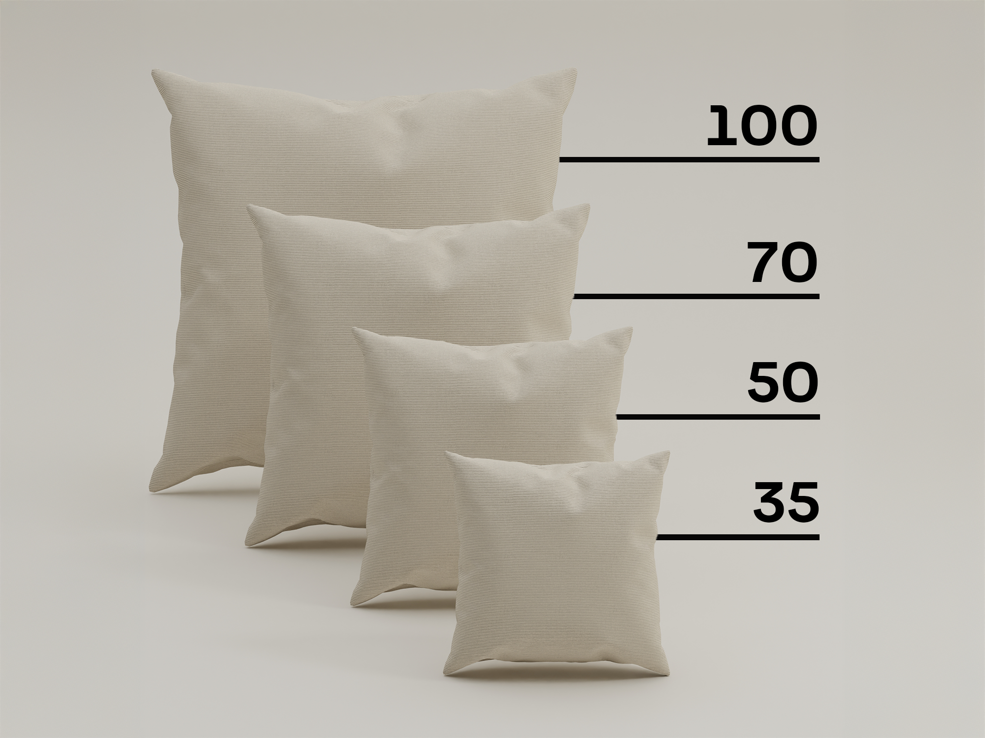Fabric cover - Decorative cushion Cord