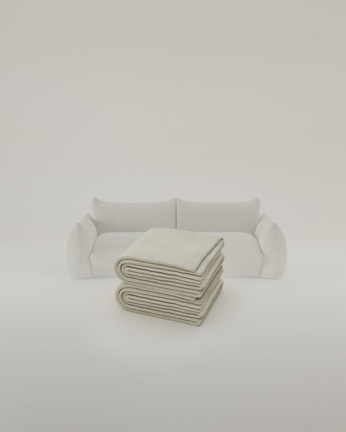 Fabric upholstery - Modular Sofa Luma 2-seater