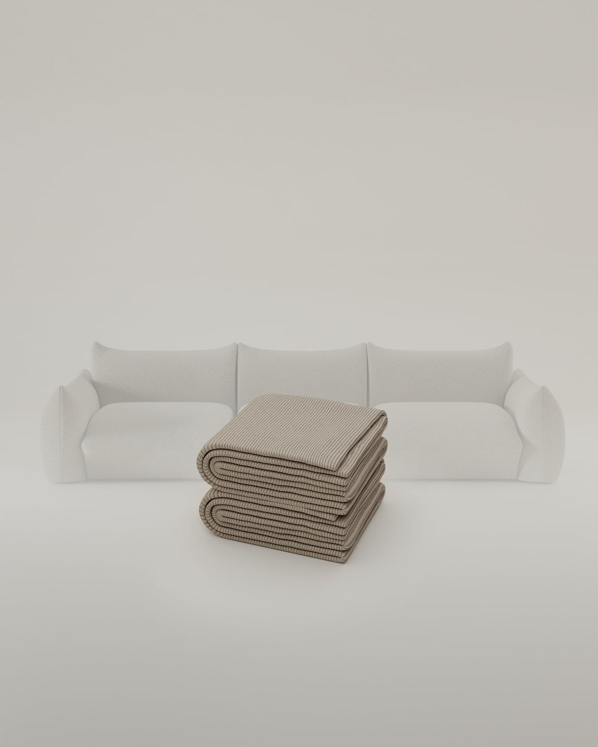 Stoffen bekleding - Modulaire Bank Luma 3-zits met Slaapfunctie