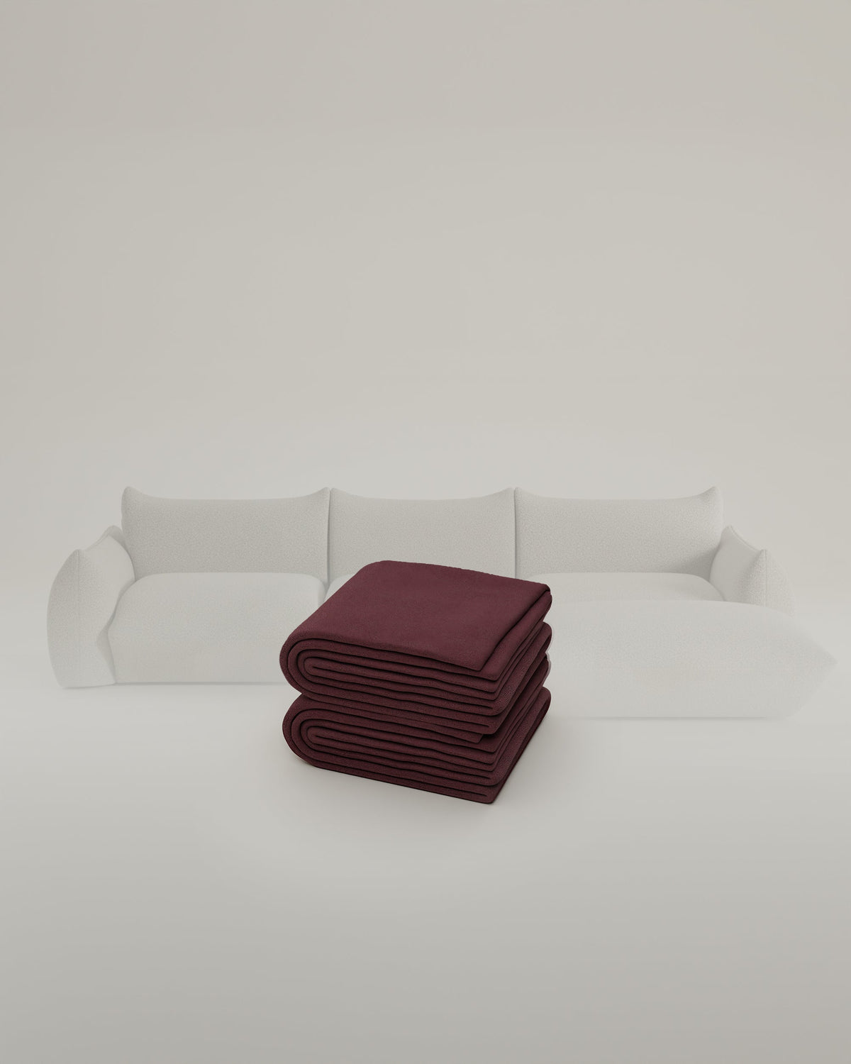 Fabric upholstery - Modular Sofa Luma L 4-seater with sleep function