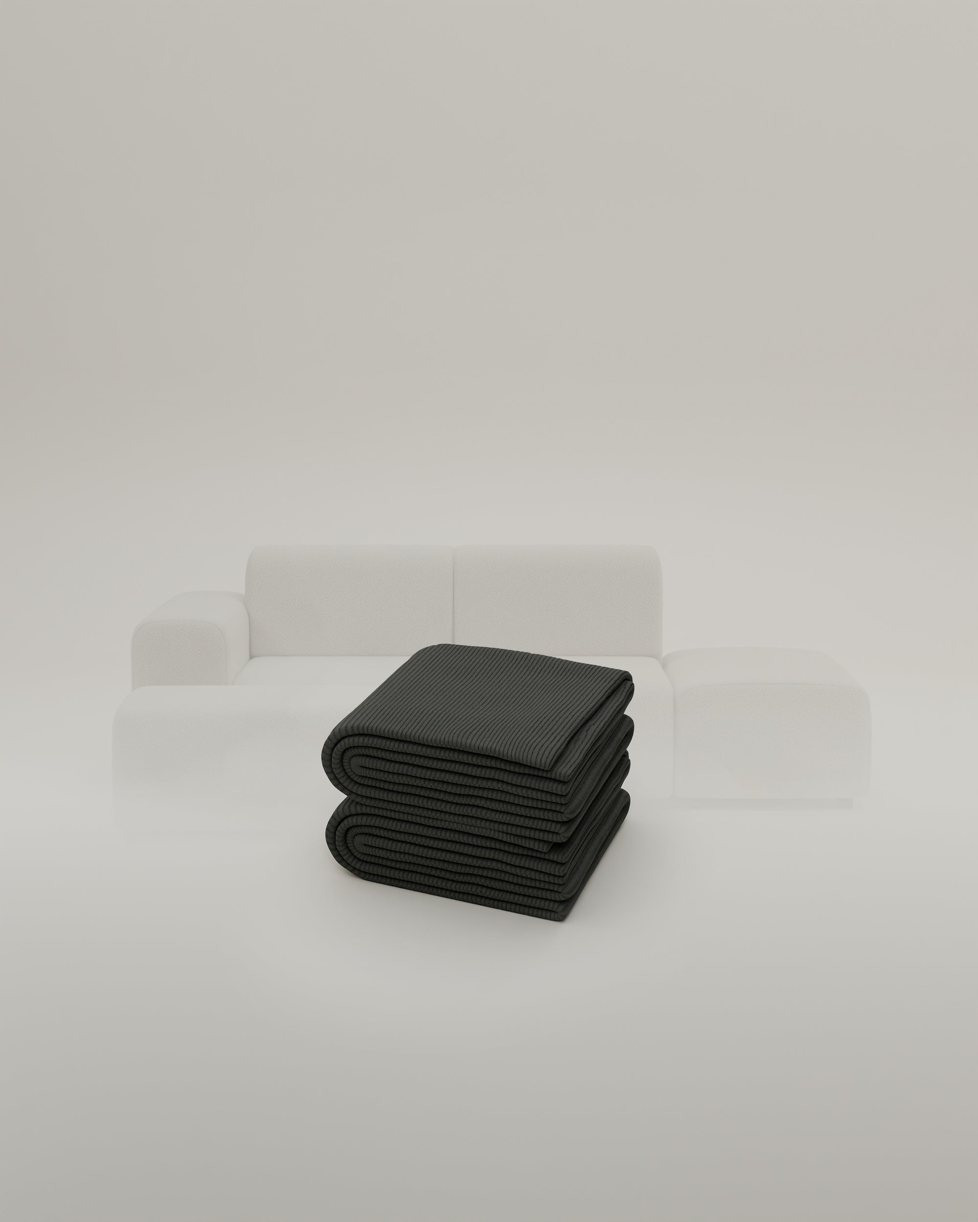 Stoffen bekleding - Modulaire hoekbank Nina 4-zits Mini