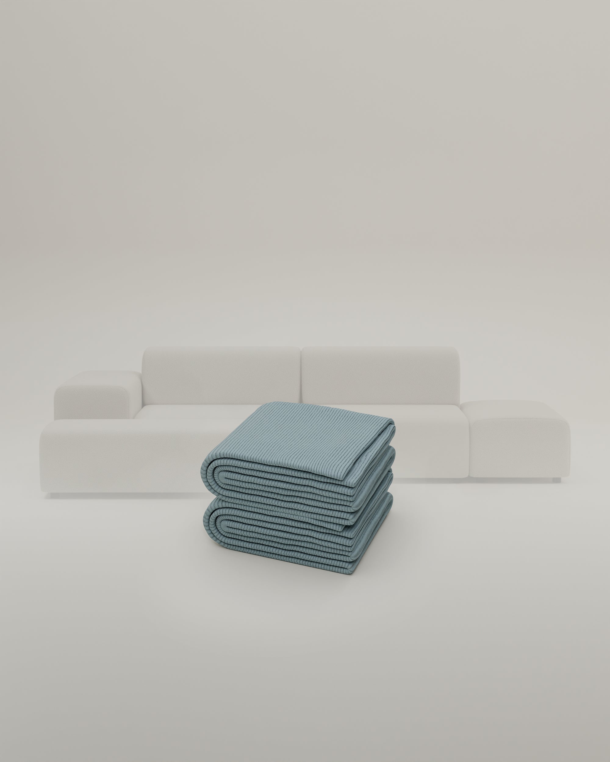 Stoffen bekleding - Modulaire hoekbank Nina 4-zits