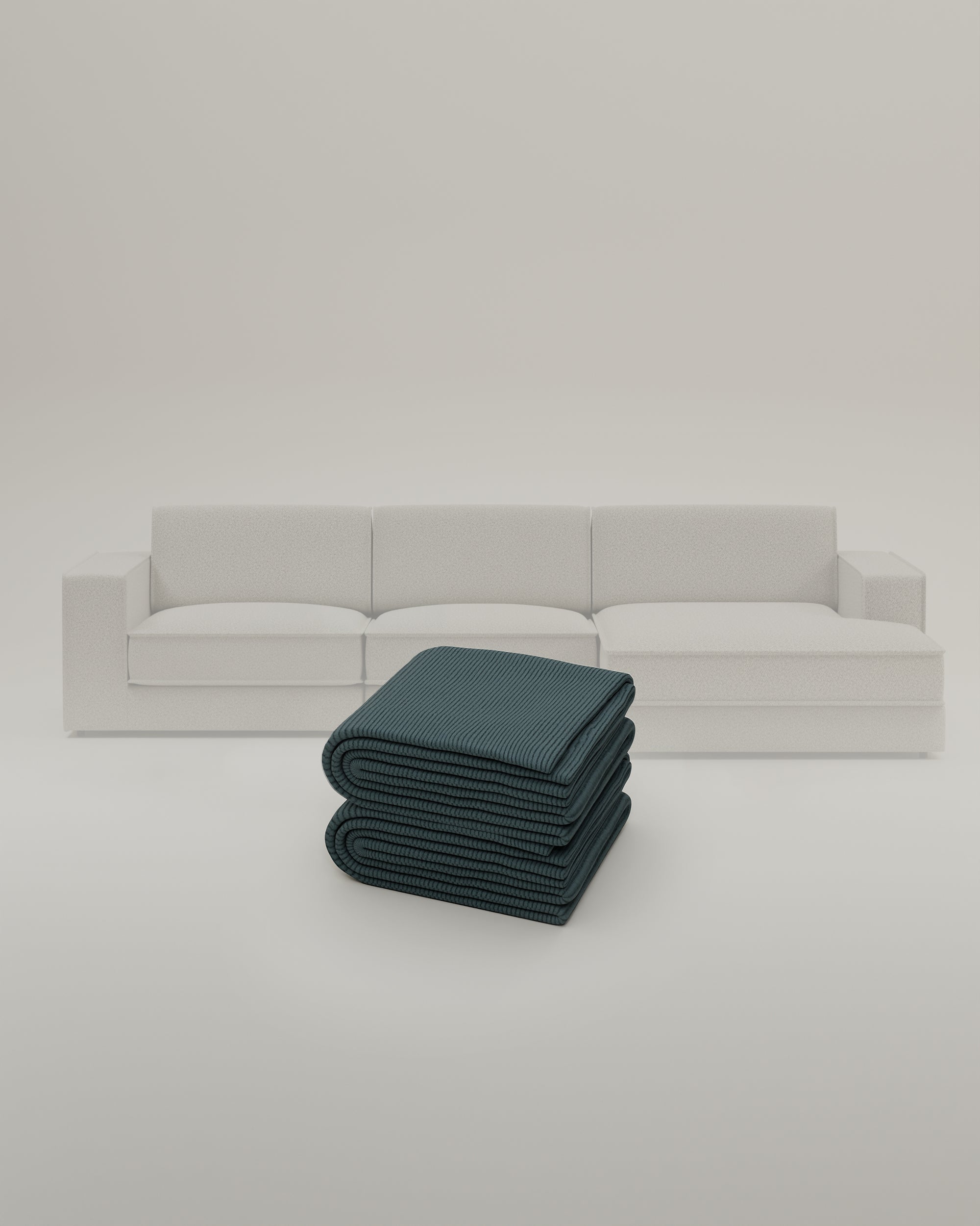Stoffen bekleding - Modulaire bank Terra L 4-zits met slaapfunctie