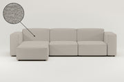 Stoffen bekleding - Harvey 4-zits modulaire bank met poef