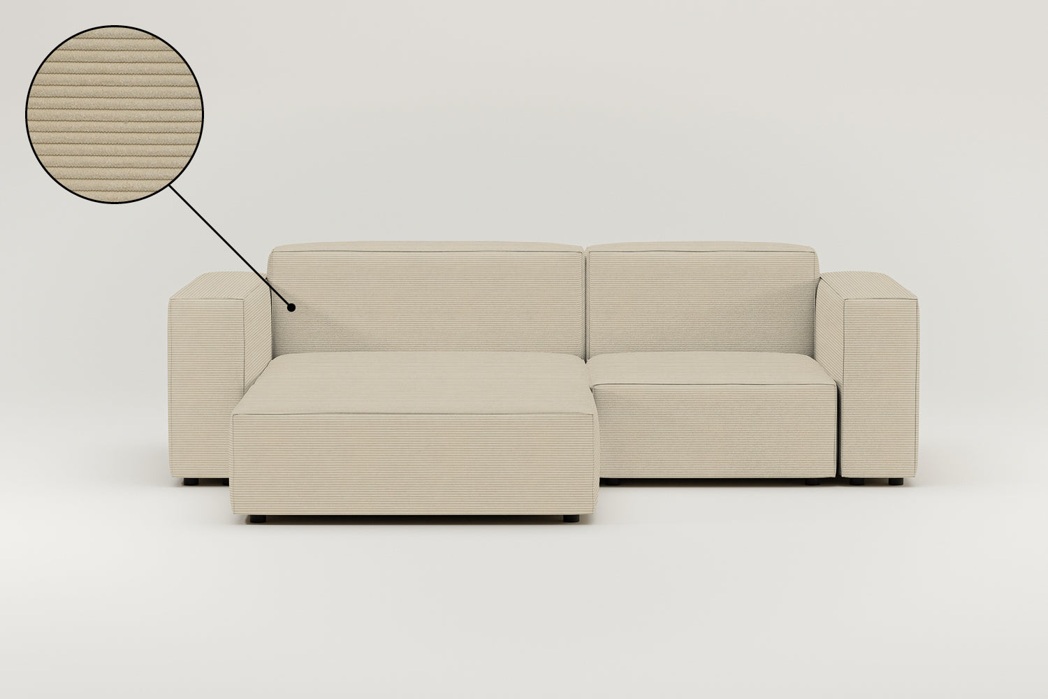 Stoffen bekleding - Harvey 3-zits modulaire hoekbank