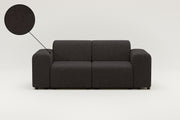 Stoffen bekleding - Nina 2-zits modulaire bank