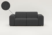 Stoffen bekleding - Nina 2-zits modulaire bank