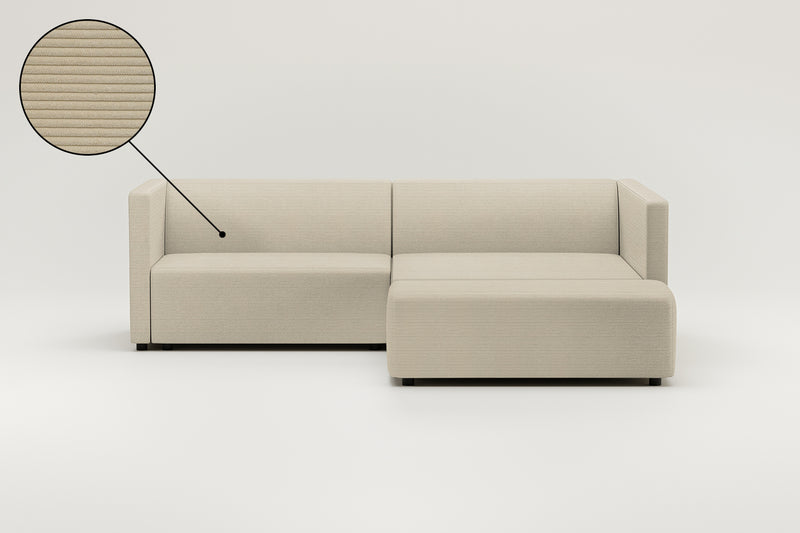Modulaire hoekbank Paula 3-zits met slaapfunctie