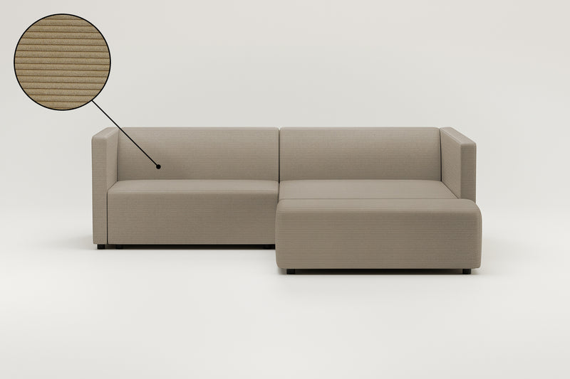 Modulaire hoekbank Paula 3-zits met slaapfunctie