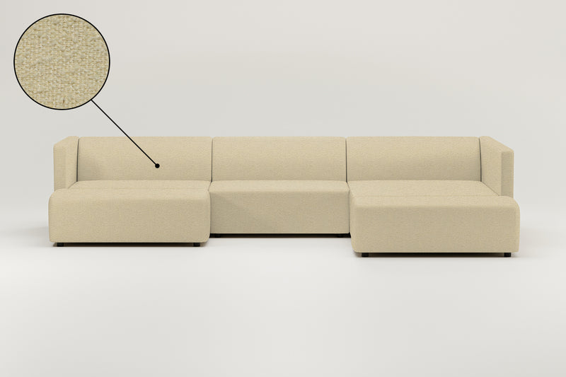 Modulares Sofa Paula U-Form / Wohnlandschaft mit Schlaffunktion