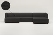 Modulares Sofa Paula U-Form / Wohnlandschaft mit Schlaffunktion