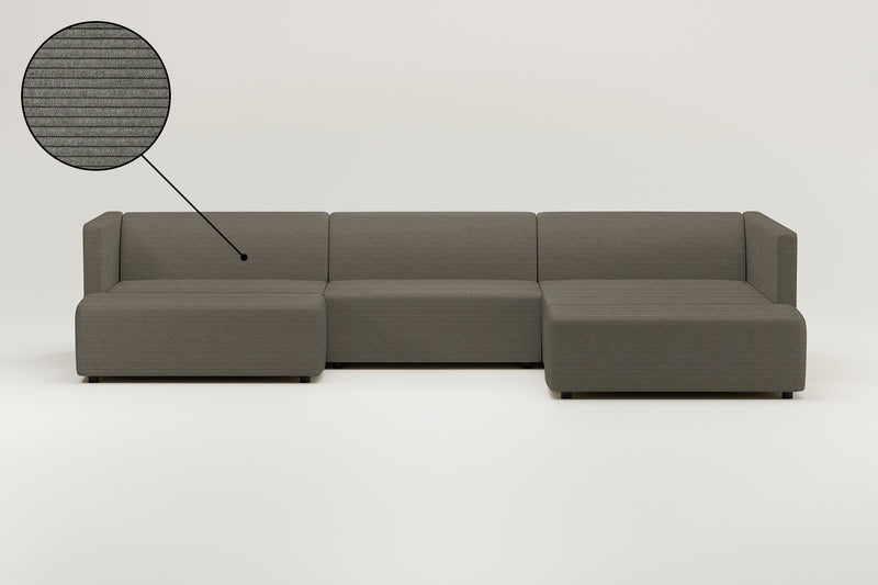 Modulares Sofa Paula U-Form / Wohnlandschaft mit Schlaffunktion