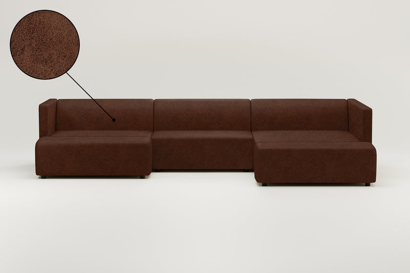 Modulares Sofa Paula U-Form / Wohnlandschaft mit Schlaffunktion
