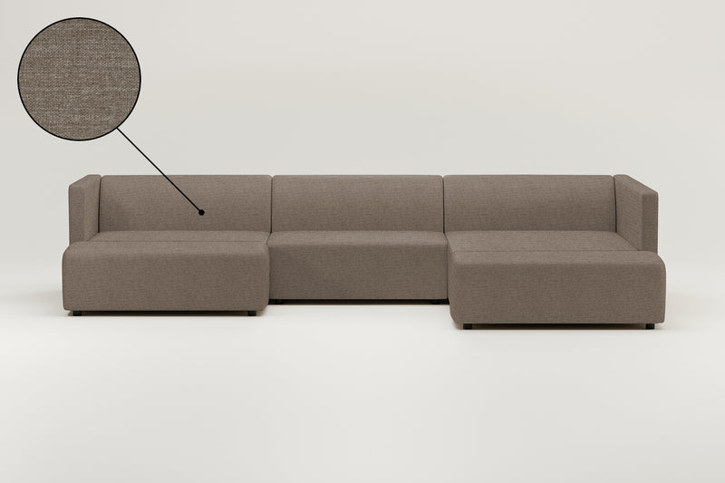 Modulares Sofa Paula U-Form / Wohnlandschaft mit Schlaffunktion