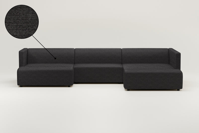 Modulares Sofa Paula U-Form / Wohnlandschaft mit Schlaffunktion