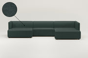 Modulares Sofa Paula U-Form / Wohnlandschaft mit Schlaffunktion