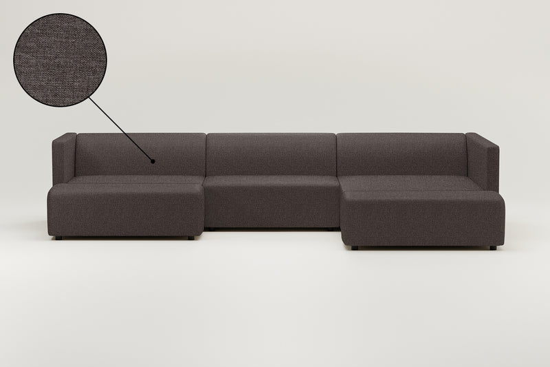 Modulares Sofa Paula U-Form / Wohnlandschaft mit Schlaffunktion