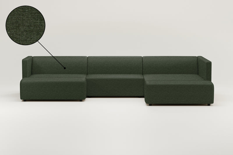 Modulares Sofa Paula U-Form / Wohnlandschaft mit Schlaffunktion