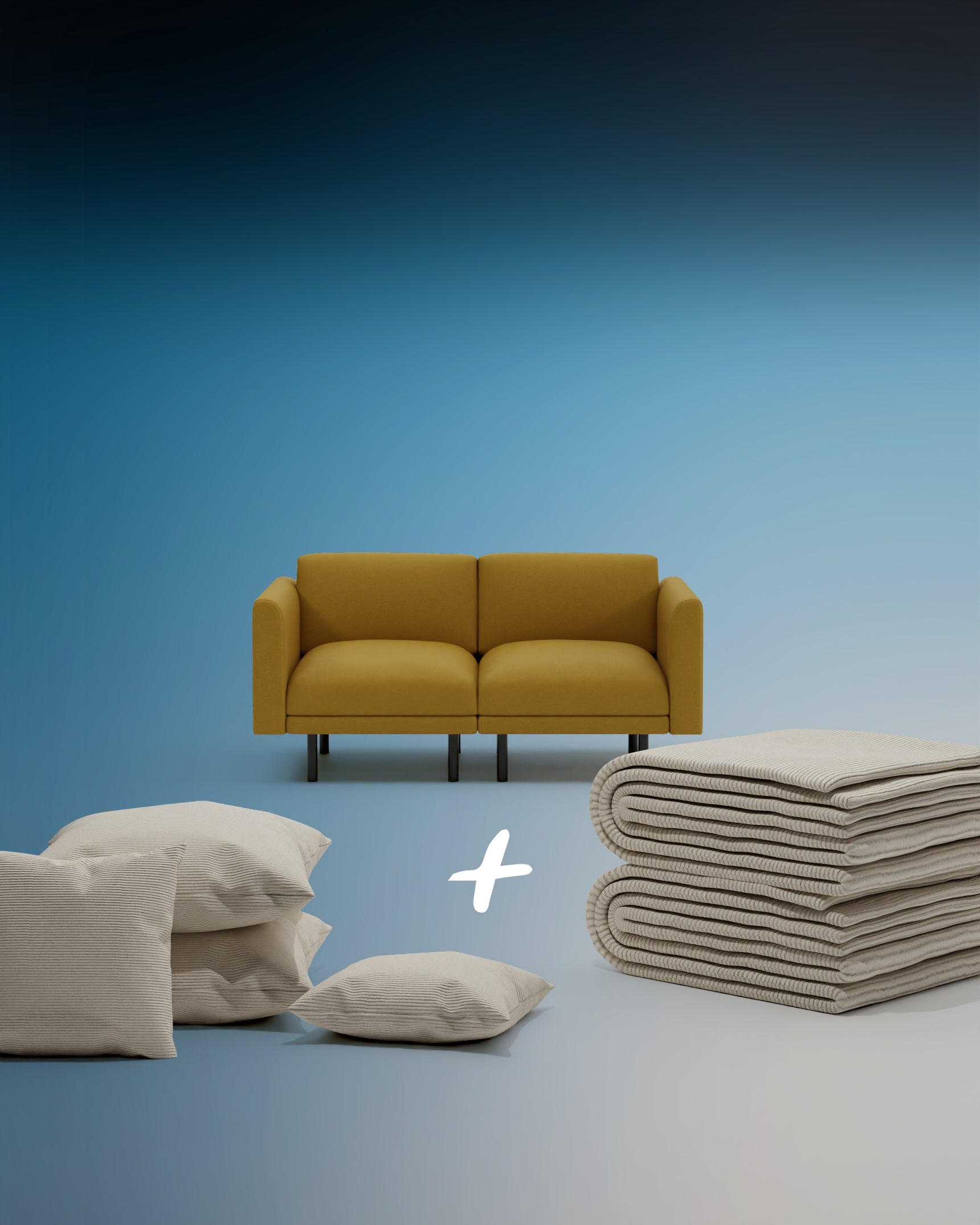 Modulaire bank Aera 2-zits 3 in 1 Set