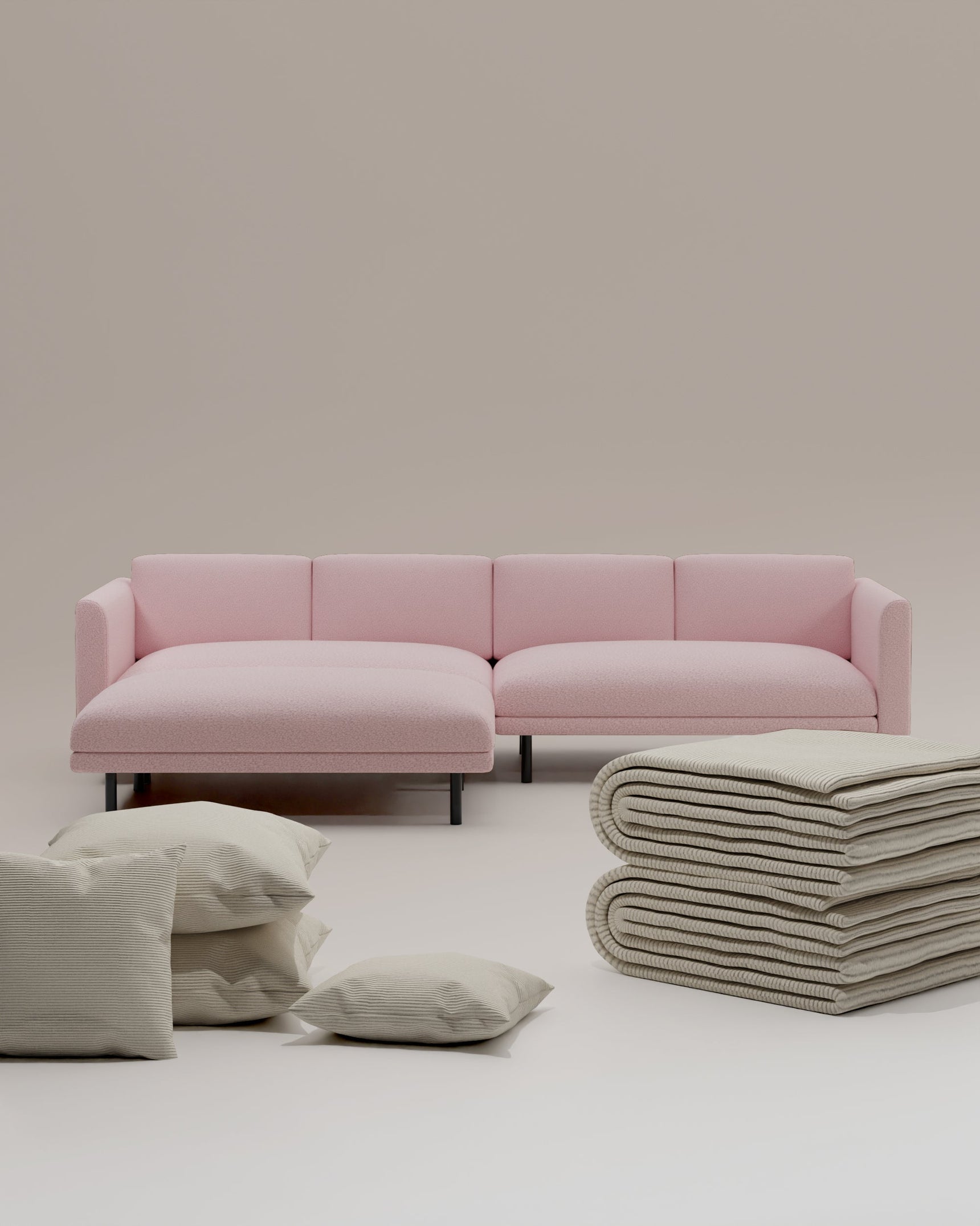 3 in 1 Set Modular Sofa Aera 3-seater with footstool