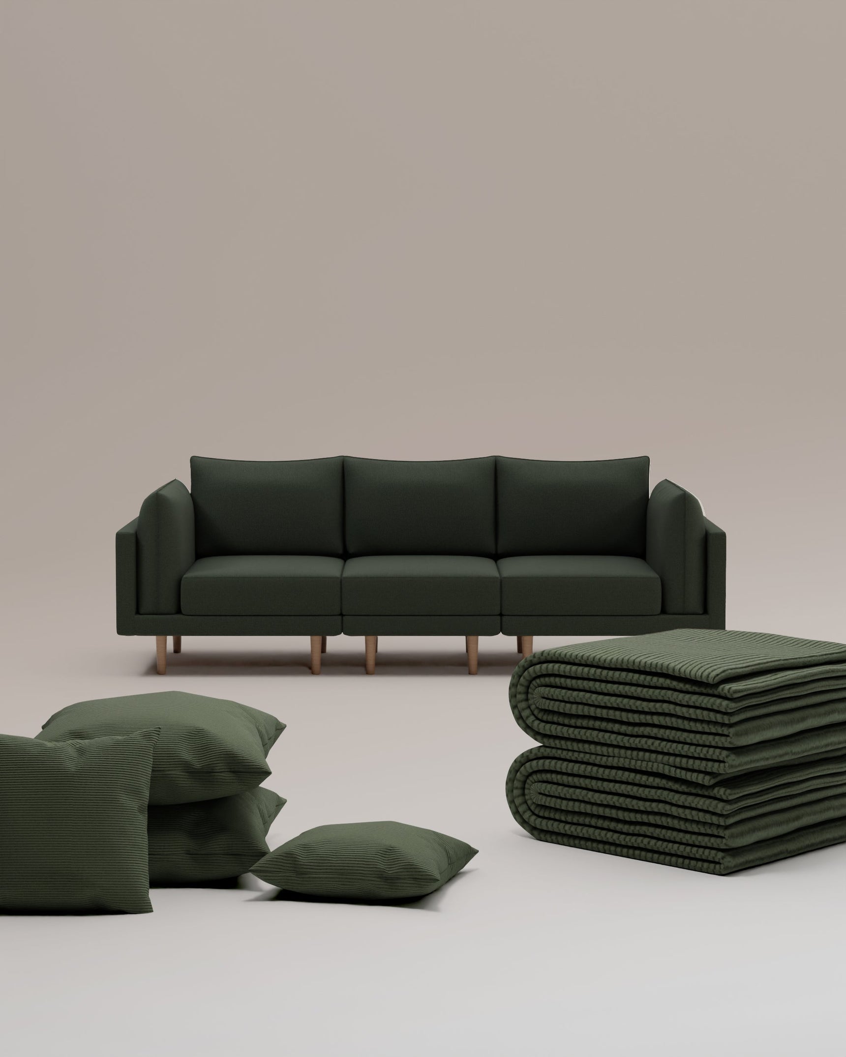 3 in 1 set Modular Sofa Donna 3-seater with sleeping function
